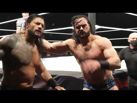 (WWE) Roman Reigns VS Drew McIntyre Universal Title match 2022.03.06 Road to Wrestlemania in Laval