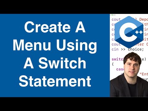 Create A Menu Using A Switch Statement | C++ Example