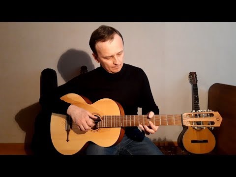 Тёмная ночь. Russian seven-string guitar Doff RGC