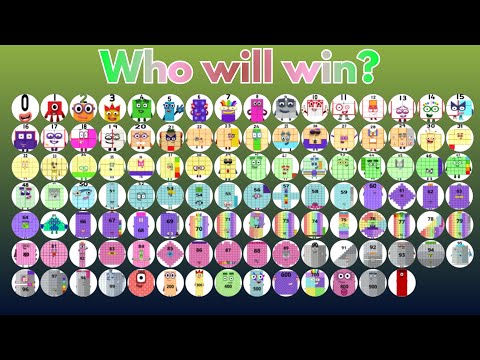 All 110 Numberblocks Marble Race in Algodoo | Who Will Win? Round 6