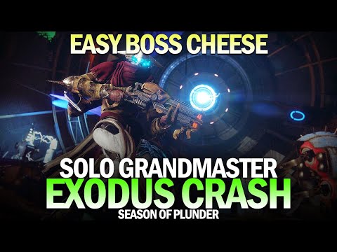 Solo Grandmaster Nightfall Exodus Crash (w/ Easy Boss Cheese) [Destiny 2 Season of Plunder]