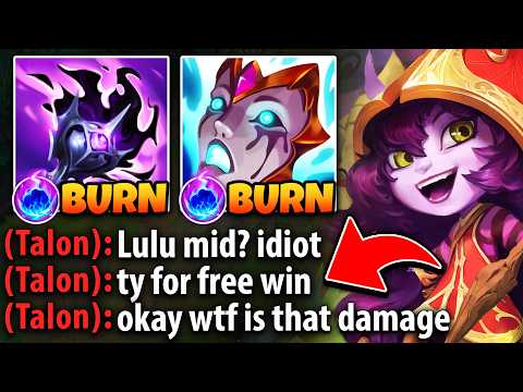 The enemy Talon thought I was trolling with Lulu mid... and then I destroyed him