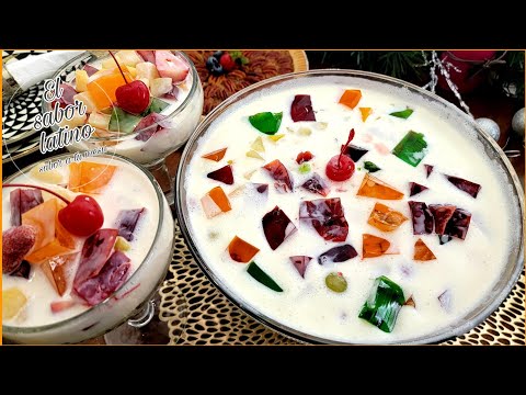 🔴 Ensalada de Frutas con Gelatina | 💥 Ensalada de Gelatina✅