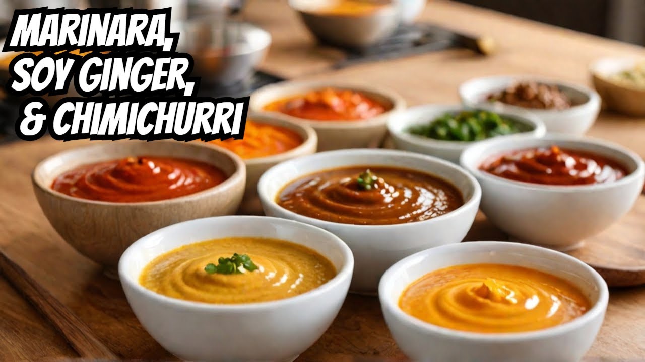 Dip Into Flavor: Marinara, Soy Ginger, & Chimichurri with a Amaretto Prosecco Spritz |
