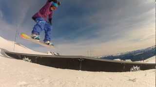 preview picture of video 'Sunny Saturday on St Lary Snowpark'