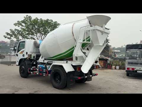 XE BỒN TRỘN BÊ TÔNG HOA MAI 3.5 KHỐI 1 CẦU