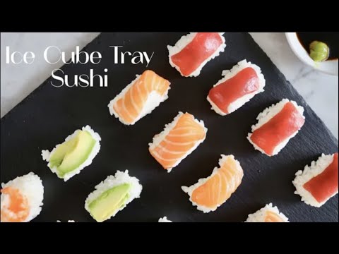 HOW TO make Ice Cube Tray Sushi & Spicy Tuna Poke Bowl//Easy & Fun Recipe