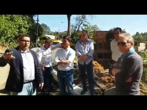 Prefeito Arizinho de São Lourenço da Serra e Vereadores falam sobre a obra Provisória na Rua Antonio Despézio