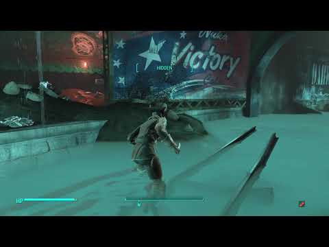 Fallout 4: blind melee playthrough Part 64 (Nuka-Cola Bottling Plant, Nukalurk Queen one-shot kill)
