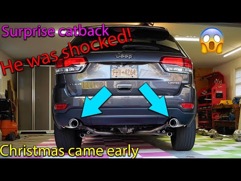 Jeep Grand Cherokee Borla cat back exhaust install | exhaust clips