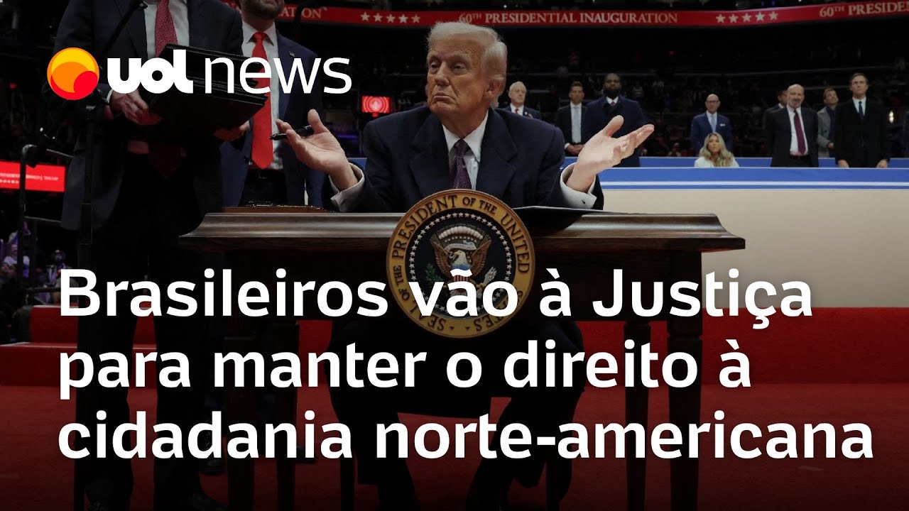 Brasileiros vão à Justiça contra Trump para manter o direito à cidadania norte-americana