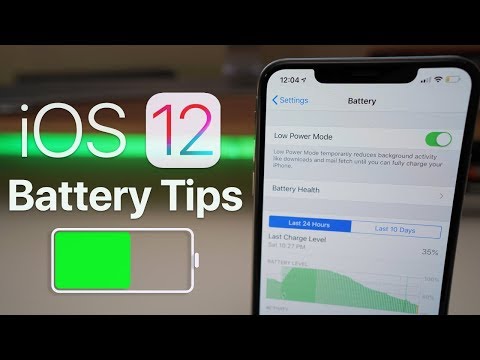 iOS 12 - Battery Saving Tips Video