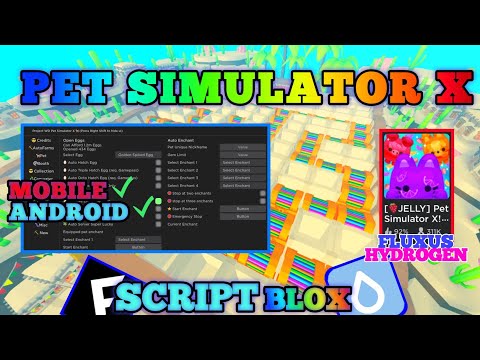 PET SIMULATOR X Script Mobile JELLY UPDATE | AUTO FARM | AUTO HATCH NEW EGG | AUTO DAYCARE