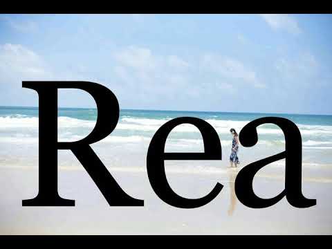 How To Pronounce Rea🌈🌈🌈🌈🌈🌈Pronunciation Of Rea