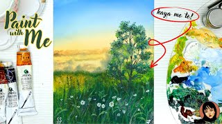 ✨Paint with Me - Oil Painting Tree Landscape ✨