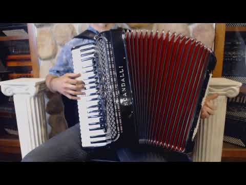 SCANPOLXIIHBK - Black Scandalli Polifonico XII Piano Accordion LMMH 41 120 $4999