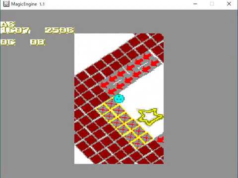 PC Engine SuperGrafx sprite rotation test (SNES Mode 7 like a Taito Cameltry)
