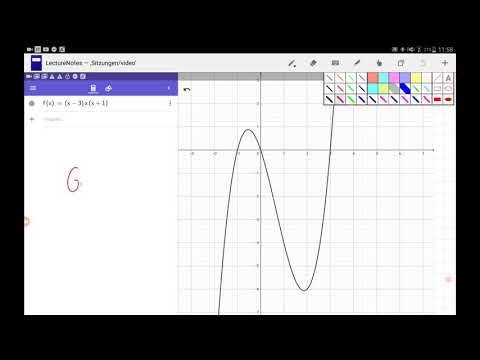 graphisch eine Stammfunktion suchen 02 Polynomfunktion dritten Grades