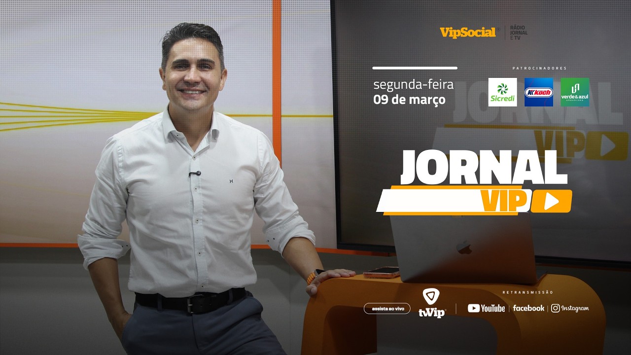 Jornal Vip levando a informação na hora do seu almoço nesta segunda-feira, 09 de março
