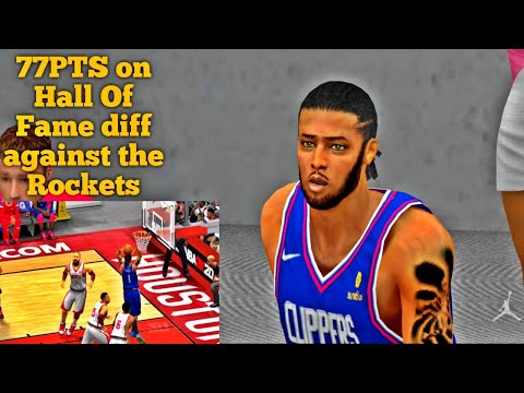 I Scored 77PTS in Hall of Fame difficulty | Nba 2k20 mobile my career