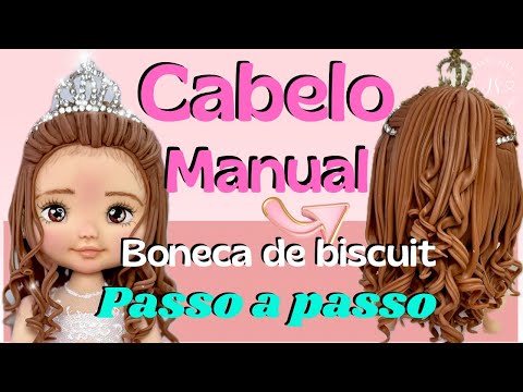 Cabelo Manual de Boneca de Biscuit Passo a Passo