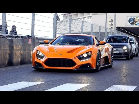 4x Zenvo ST1 driving in Monaco