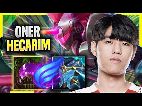ONER DESTROYING WITH HECARIM! - T1 Oner Plays Hecarim JUNGLE vs Kindred! | Season 2022