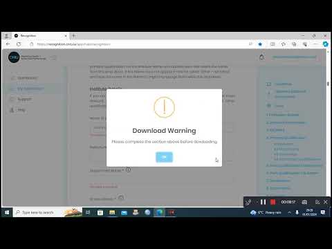 CORU application for Physiotherapist