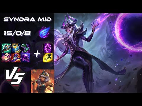 MID Syndra vs Qiyana - NA Grandmaster Patch 14.15
