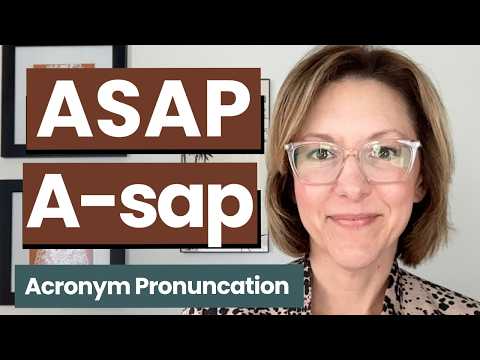 Cách phát âm ASAP | Quy tắc trọng âm tiếng Anh Mỹ cho từ viết tắt & ký tự đầu #learnenglish (Learn How to Pronounce ASAP | American English Stress Rule for Acronyms & Initialisms #learnenglish)