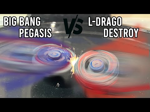 METAL DRAGON HEADS VS METAL WINGS! L-Drago Destroy F:S vs Big Bang Pegasis F:D | Beyblade Battle