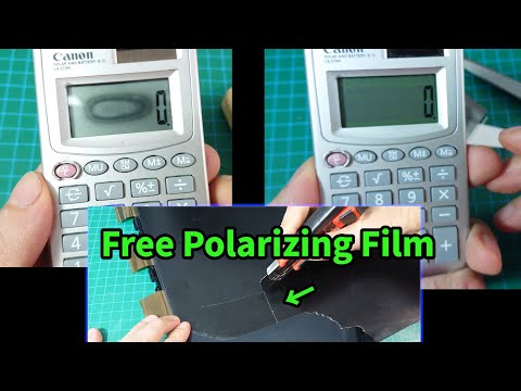 Fix Lcd display blackspot & How to get free polarizing film