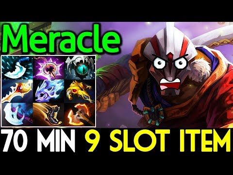 Meracle Dota 2 [Juggernaut] Insane Game 70 Min - Full 9 Slot Item