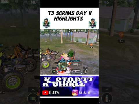 T3 Scrims Day 11 Highlights | #ytshorts #shorts #bgmi #gaming