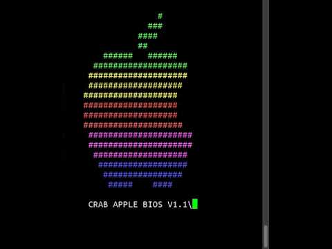 Crab Apple BIOS; minimal Apple I replica (6502 homebrew)