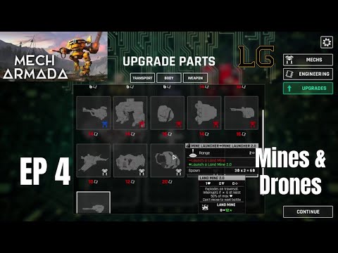 Let's Play Mech Armada Ep 4 - Trying Out Mines And Drones