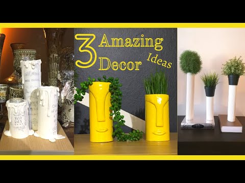 , title : 'DIY 3 Amazing decor with cardboard tube | Unique Cardboard Decor'