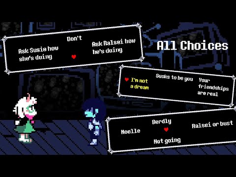 Deltarune Chapter 3 – What Happens If You Choose Each Option with Susie and Ralsei? #2