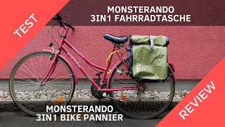 Monsterando 3in1 Fahrradtasche (Gepäckträgertasche) - Test/Review | Rucksack-Guide.de