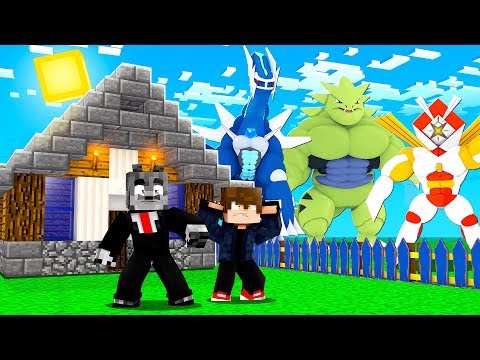 CONSTRUA uma CASA SEGURA contra ULTRA BEAST e LENDÁRIO super FORTE no MINECRAFT