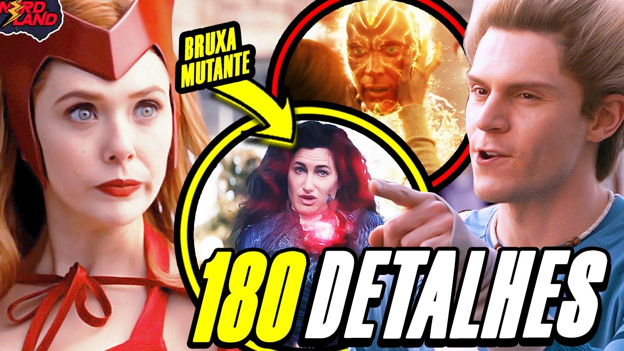 EXPLICADO! 180 DETALHES EM WANDAVISION COMPLETO (EASTER EGGS + REFERÊNCIAS + ERROS) HISTÓRIA