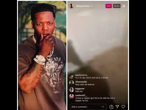 OTF timo disrespects lil zay osama on Instagram live