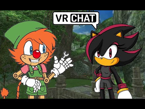 Beck meets up with Nice Shadina in VRChat