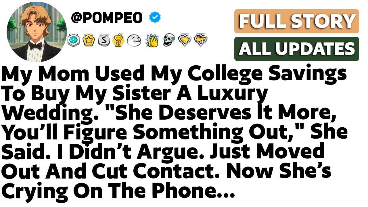 My Mom Used My College Savings To Buy My Sister A Luxury Wedding. "She Deserves It More..."