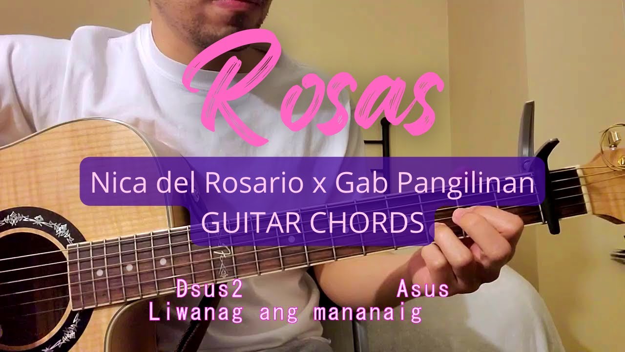 ROSAS - Nica del Rosario (guitar chords/tutorial)