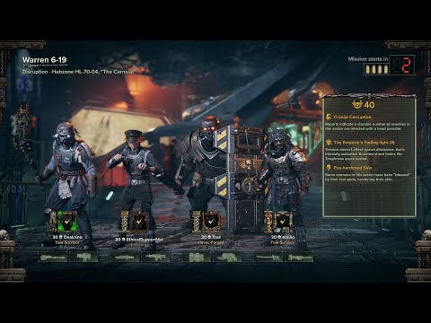 Auric Damnation Havoc 40 ║ Warren 6-19 ║ Zealot Shock Maul + Flamer 1.6.3 #Darktide #warhammer40k