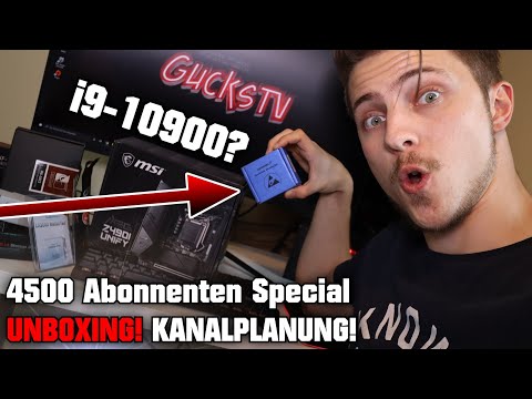 i9-10900? Unboxing & Kanalplanung! 4500 Abonnenten Special