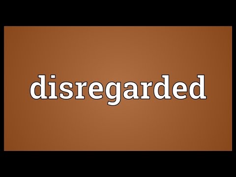 Disregarded Meaning