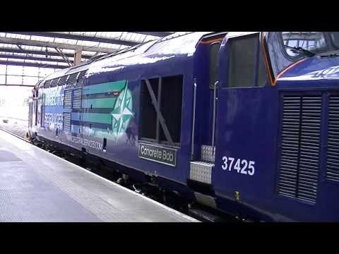 DRS 37425 Departs Stoke - On - Trent 25/08/2013