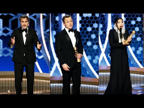 Golden Globes 2020: Awkwafina Wins, Joaquin Phoenix's F-Bombs, Taron Egerton’s Snub | MEAWW